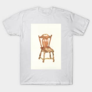 Wooden Captains Chair Watercolor T-Shirt